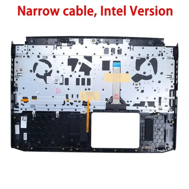 Alt view image 2 of 7 - Wuntenphy New Replacement for Acer Nitro 5 AN515-45 57 N20C1 AN515-56 Laptop Palmrest Upper Case Red Backlit Keyboard Assembly Part 6B.QEXN2.001 6B.QB9N2.011 6B.QCBN2.001