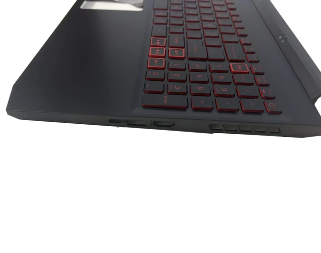 Alt view image 3 of 7 - Wuntenphy New Replacement for Acer Nitro 5 AN515-45 57 N20C1 AN515-56 Laptop Palmrest Upper Case Red Backlit Keyboard Assembly Part 6B.QEXN2.001 6B.QB9N2.011 6B.QCBN2.001