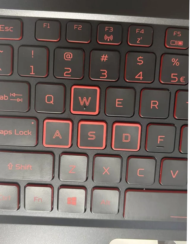 Alt view image 5 of 7 - Wuntenphy New Replacement for Acer Nitro 5 AN515-45 57 N20C1 AN515-56 Laptop Palmrest Upper Case Red Backlit Keyboard Assembly Part 6B.QEXN2.001 6B.QB9N2.011 6B.QCBN2.001