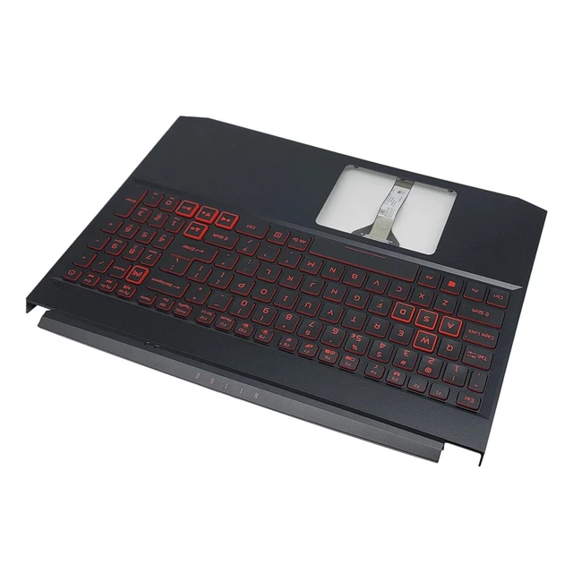 Alt view image 6 of 7 - Wuntenphy New Replacement for Acer Nitro 5 AN515-45 57 N20C1 AN515-56 Laptop Palmrest Upper Case Red Backlit Keyboard Assembly Part 6B.QEXN2.001 6B.QB9N2.011 6B.QCBN2.001