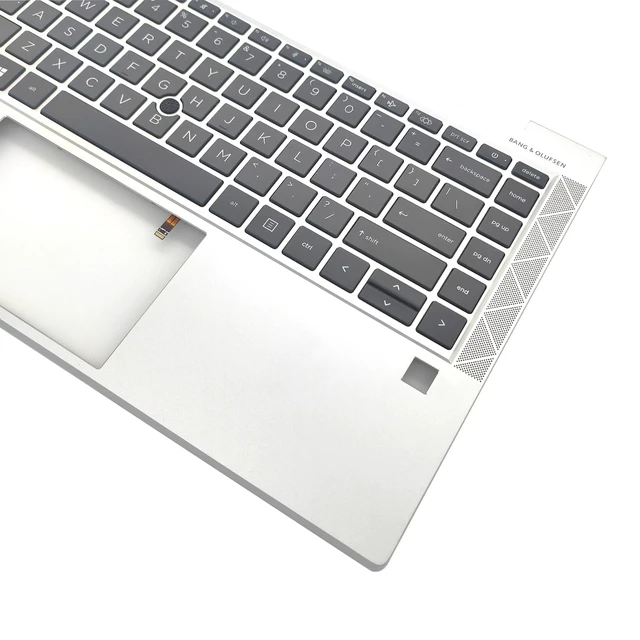 Alt view image 3 of 6 - WWGTMC Palmrest with Backlit US Keyboard for HP EliteBook 840 G7 840 G8 | Upper Case Top Cover Replacement,US Layout,Silver,P/N M36312-001