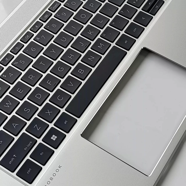 Alt view image 5 of 7 - Wzqrps New Replacement for HP Probook 450 G8 455 G8 Laptop Upper Case Palmrest Keyboard Assembly Part M21742-001 M21740-001 M21741-001 4BX8QTATP30 Silver (Probook 450 455 G8 Backlit Keyboard)