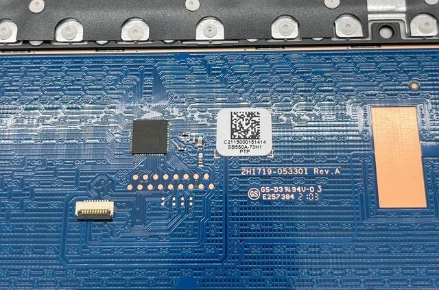 Alt view image 5 of 6 - Replacement for HP 14Z-DK 14-DK 14-CF 14S-CF Laptop Upper Case Palmrest Touchpad with Keyboard Assembly L48648-001 6070B1581701 Natural Silver