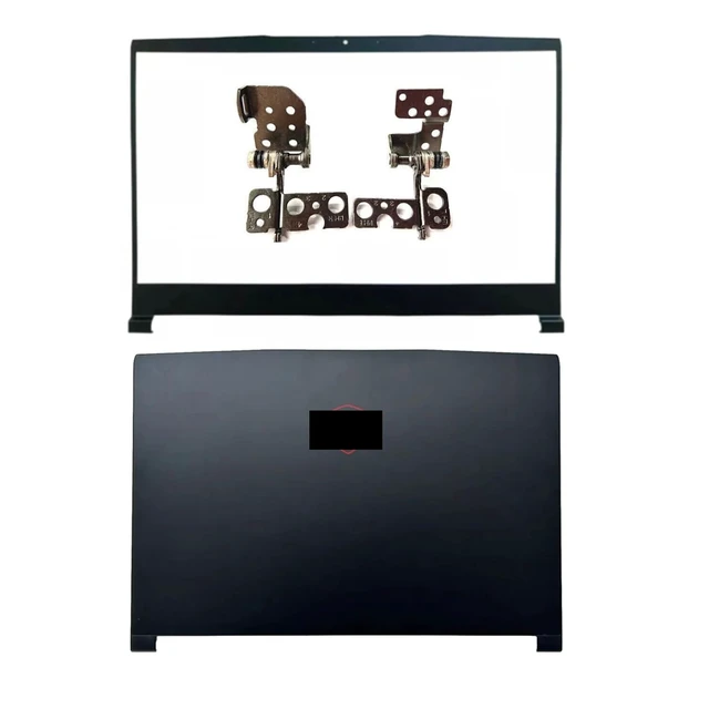 Alt view image 2 of 7 - Wzqrps New Replacement Laptop LCD Cover Back Rear Top Lid Hinges Front Bezel for MSI GF65 GF63 Thin 9SD 9SE MS-16W1 MS-16W2 3076R1A211HG 3076R1B211TA Black