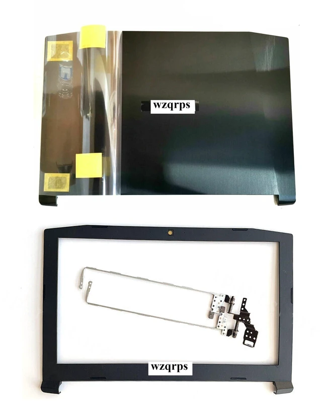 Main image of wzqrps Replacement Laptop LCD Cover Back Rear Top Lid with Front Bezel and Hinges for Acer Nitro 5 AN515-51 AN515-53 AN515-41 42 60.Q2SN2.002 AP211000700 AP211000800