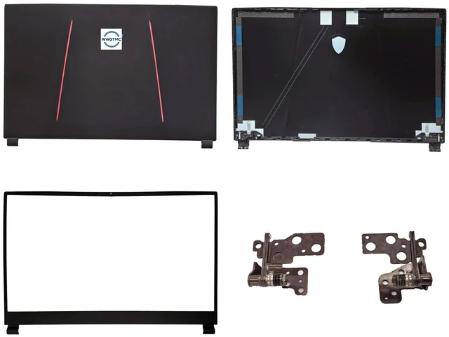 Main image of WWGTMC Replacement LCD Back Cover Rear Top Lid Hinges with Front Bezel for MSI GE75 GP75 GR75 Raider 8SG 8SF 8RE 8RF MS-17E1 E2 MS-17E4 MS-17E7 Series Laptop 3077E2A213Y 3077E2A213
