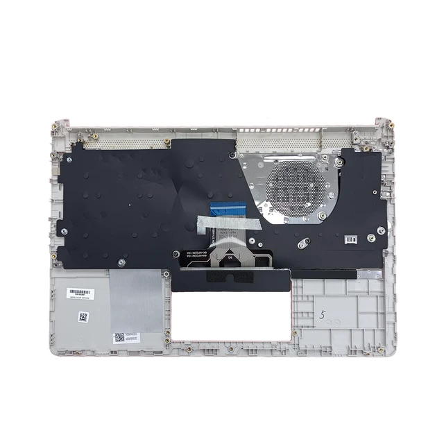Alt view image 3 of 7 - L88200-001 Replacement for Hp 14T-DQ200 14-DQ 14-FQ 14s-dq 14s-dr 14s-fq Laptop Upper case Palmrest Assembly Part with Non-Backlit US Keyboard Sliver