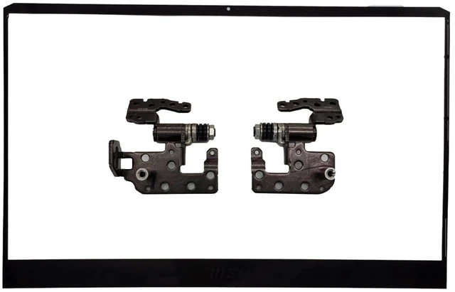 Alt view image 3 of 5 - WWGTMC Replacement LCD Back Cover Rear Case Top Lid Hinges with Front Bezel for MSI GE76 GP76 Raider 11UG 11UH 11UE 12UG 12UE 9S7-17K314 MS-17K3 Series Laptop 3077K1A412 3077K1A412Y