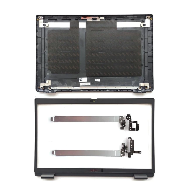 Alt view image 2 of 7 - wzqrps Replacement Laptop LCD Back Rear Top Lid Front Bezel with Hinges for Dell Latitude 15 3520 E3520 017XCF 0WXN5F 17XCF WXN5F 04Y37V 4Y37V Black