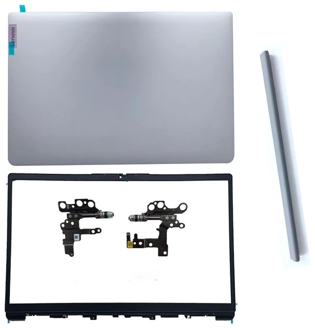 Main image of Wzqrps Replacement Laptop LCD Cover Back Rear Top Lid Front Bezel Hinges with Hinge Cover for Lenovo IdeaPad 1 15ADA7 1 15AMN7 82R1 5CB1F36621 AP3L6000100 5CB1M48453 82RF1006VUS Silver