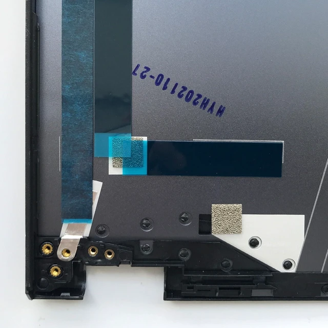 Alt view image 6 of 7 - wzqrps Replacement Laptop LCD Cover Back Rear Top Lid with Hinges and Front Bezel Frame for MSI 9S7-17K314 GE76 GP76 Raider 11UG/11UH/11UE(MS-17K3) Blue