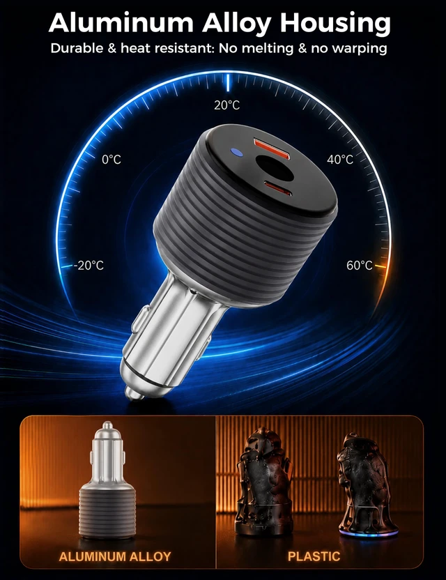 Alt view image 6 of 7 - 72W Max Stable Voltage Boost Starlink Mini Car Adapter, 3-in-1 Car Charger | 12V to 24V DC Boost Converter, Dual USB Ports, Heat-Resistant Aluminum Housing, Smart Chip, Car Adapter for Cars/Trucks/RVs