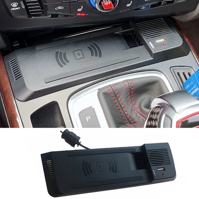 Alt view image 3 of 7 - JOYSOG 15W Wireless Car Charger for Audi 2010-2018 Q5/2008-2014 A5/2009-2016 S5/2012-2014 RS5/2014-2017 SQ5/2008-2016 A4L/2012-2014 A4 allroad Charging Pad