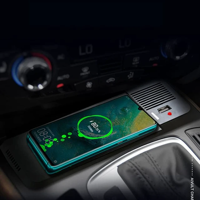 Alt view image 5 of 7 - JOYSOG 15W Wireless Car Charger for Audi 2010-2018 Q5/2008-2014 A5/2009-2016 S5/2012-2014 RS5/2014-2017 SQ5/2008-2016 A4L/2012-2014 A4 allroad Charging Pad