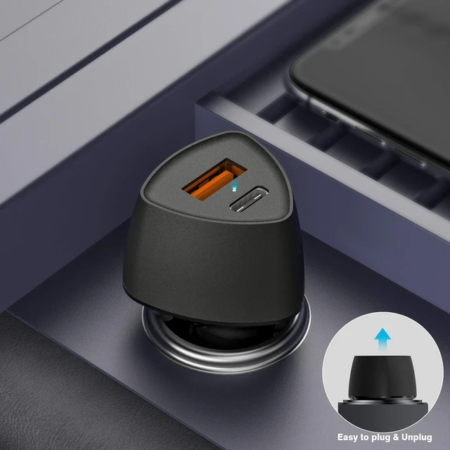 Alt view image 4 of 7 - (10pack) SUNDA USB C Fast Car Charger 51W Dual Ports PD/PPS&QC3.0, Cell Phone Automobile Chargers, for Apple Smart-Phones and Android Car Charger, Compatible with iPhone 16/15 Pro/14 Mini/iPhone 13