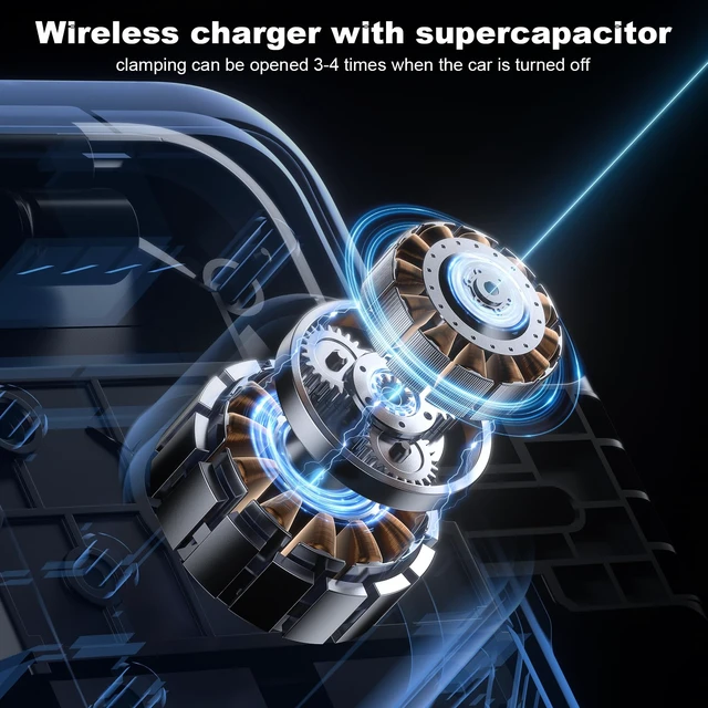 Alt view image 5 of 7 - Wireless Car Charger Car Cup Phone Holder 15W Fast Charging Auto Clamping | Car Charger Dual Port PD&QC3.0 for iPhone16/15/14/13/12/11 Pro Max Xs, Samsung Galaxy S24 Ultra S23 S22 S21 S20
