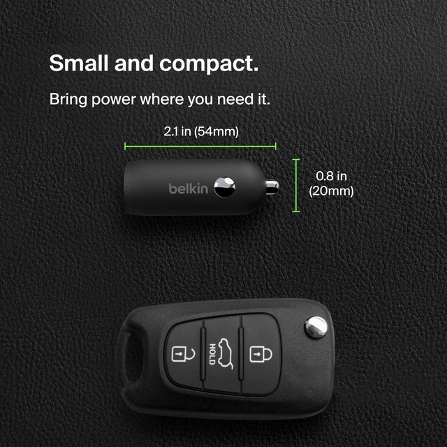 Alt view image 5 of 7 - Belkin BoostCharge 30W USB-C Car Charger with 4-Port Extender | USB-C Power Delivery, universal compatibility, for iPhone 16, Galaxy S25, Note series, Nintendo Switch 2