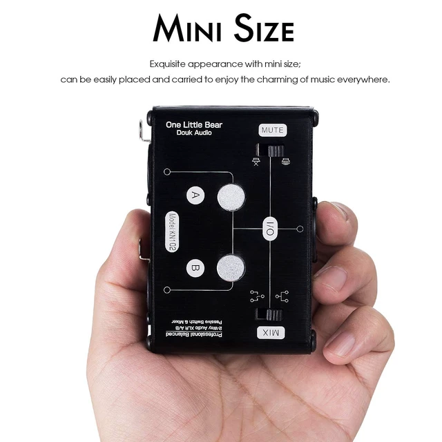 Alt view image 4 of 7 - 2 Way XLR Balanced Stereo Audio Switcher Passive A/B Mini Switch Box Mixer Sound Splitter (KN102, 1-IN-2-OUT)