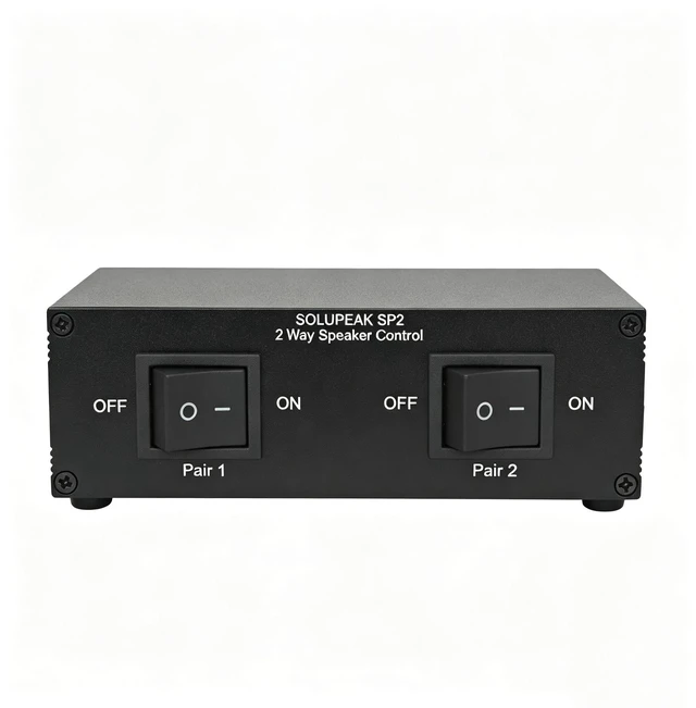 Main image of SOLUPEAK SP2 2 Zone Speaker Selector Switch Box, Passive Audio switcher