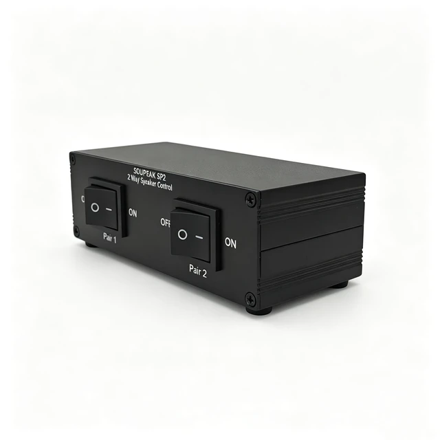 Alt view image 2 of 7 - SOLUPEAK SP2 2 Zone Speaker Selector Switch Box, Passive Audio switcher