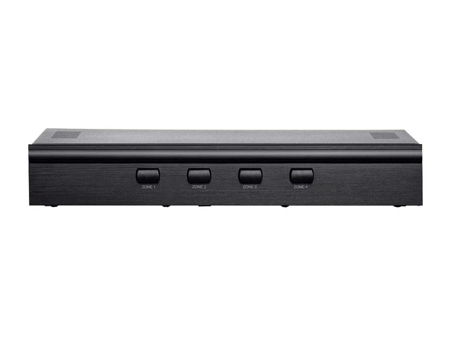 Alt view image 3 of 4 - Monoprice SS-4 Premium 4 Channel Speaker Selector, with Impedance Protection, Supports 12-16 AWG Speaker Wire, Individual Zone On/Off Buttons, 138157, Black
