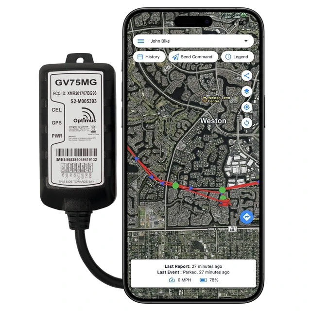 Alt view image 5 of 7 - Optimus GV75MG Waterproof Wired GPS Tracker for Vehicles and Assets