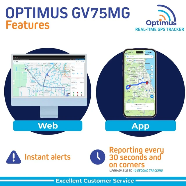 Alt view image 4 of 7 - Optimus GV75MG Waterproof Wired GPS Tracker for Vehicles and Assets