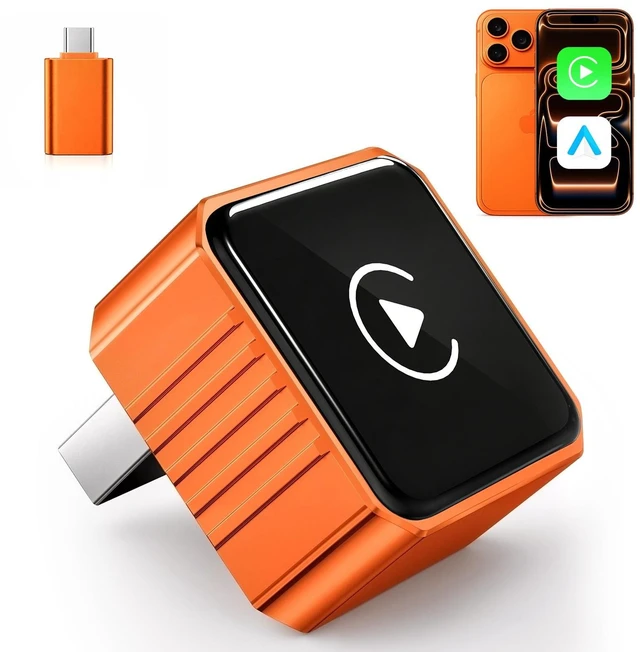 Main image of Beyn Wireless CarPlay Adapter for iPhone & Android - Convert Wired to Wireless CarPlay & Android Auto - Dual-Band Zero Latency for iOS 10+ & Android 11+, Fits 2016+ Wired Cars