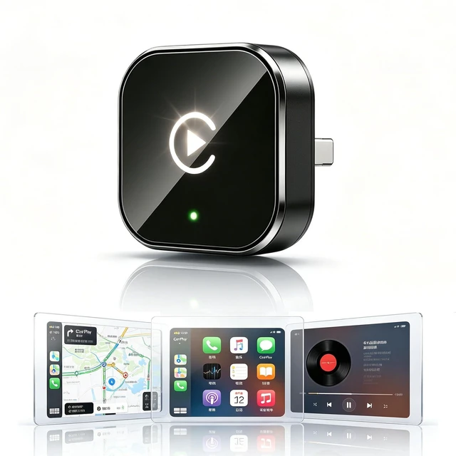 Main image of YFDUNV Wireless CarPlay Adapter,Supports iPhone & Android Phones | Fast Auto-Connect, Stable Connection, Mini Size PlugApple iPhone & Android, 2-in-1 Adapter, Convert Wired to Wireless Dongle