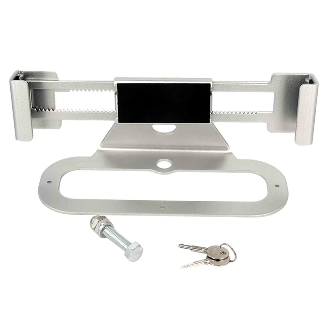 Alt view image 5 of 5 - Full Metal Laptop Security Lock Adjustable Laptop Locking Station for MacBook & Surface (12-18), Laptop Desk Mount with 2 Keys