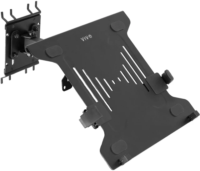 Main image of VIVO Black Pegboard Compatible 10-15.6 in Laptop Mount Holder, MOUNT-PB2L | Adjustable Notebook Tray, Fits Peg Boards up to 0.25 in Thick with 1 in Hole Spacing, Holds 17.6 lbs