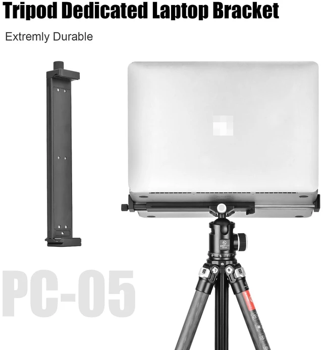 Alt view image 2 of 7 - SUNWAY PC-05 Universal Big Laptop Stand for Arca Swiss Tripod, Laptop Holder for MacBook pro, Tablet Mount for Pad, Tripod Pad Adapter