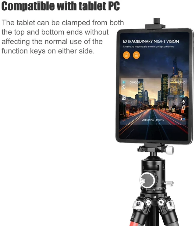 Alt view image 7 of 7 - SUNWAY PC-05 Universal Big Laptop Stand for Arca Swiss Tripod, Laptop Holder for MacBook pro, Tablet Mount for Pad, Tripod Pad Adapter