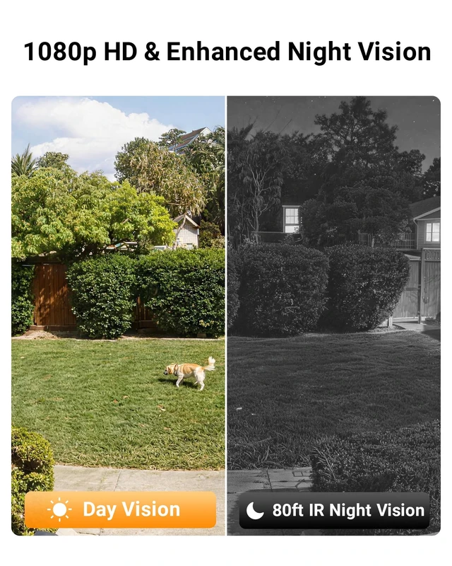 Alt view image 2 of 7 - Anlapus 2 Pack 1080P HD-TVI Security Camera with Audio, 2MP CCTV Bullet Cam | 80ft Night Vision, IP66 Weatherproof, Outdoor/Indoor, for Anlapus 1080P, 4MP, 5MP, 4K Home Surveillance Analog DVR System