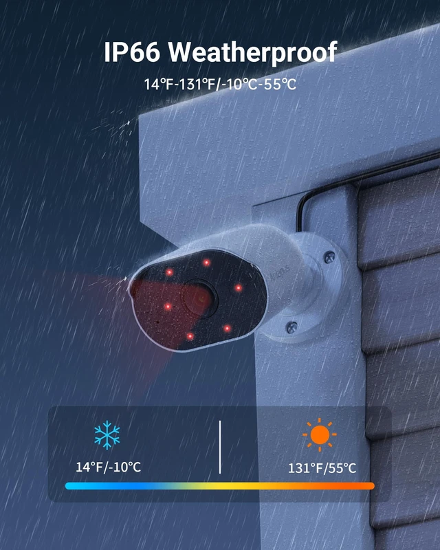 Alt view image 4 of 7 - Anlapus 2 Pack 1080P HD-TVI Security Camera with Audio, 2MP CCTV Bullet Cam | 80ft Night Vision, IP66 Weatherproof, Outdoor/Indoor, for Anlapus 1080P, 4MP, 5MP, 4K Home Surveillance Analog DVR System