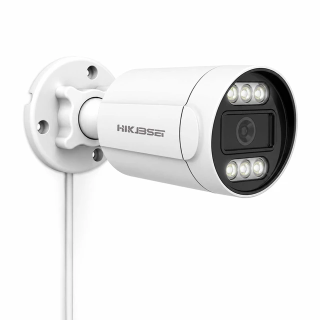 Main image of HIKJBSET 5MP PoE IP Bullet Security Camera Outdoors, 2.8MM 108° Wide Angle | 100ft Night Vision,Two-Way Audio, IP67 Waterproof, ONVIF Compatible for Home & Business Surveillance