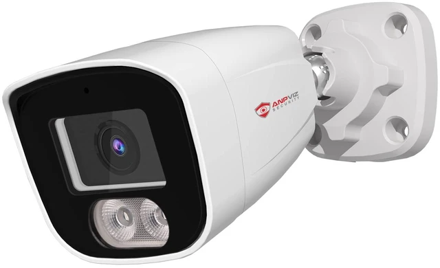 Main image of Anpviz 4MP PoE Security IP Bullet Camera with Microphone/Audio Outdoor | Night Vision 65ft, Waterproof IP66, 108° Wide Angle 2.8mm Lens, 24/7 Recording, IPC-B8740W-S (U Series)
