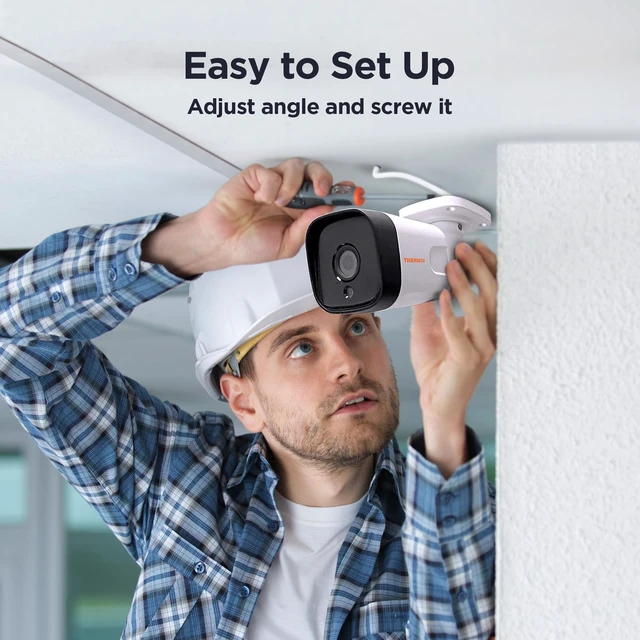Alt view image 5 of 7 - TIGERSECU 5MP Metal Long Range Security Camera for TVI/CVI/AHD/CVBS DVRs | Hybrid 4-in-1 with OSD Switch, Weatherproof for Indoor and Outdoor Use, Power Supply and Coaxial Cable Sold Separately