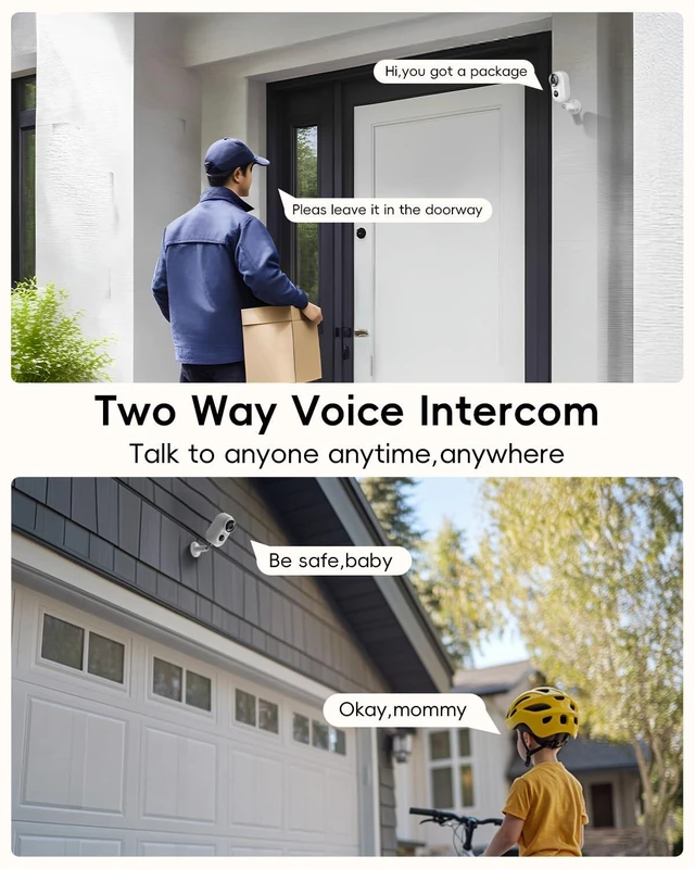 Alt view image 5 of 7 - ZUMIMALL Security Cameras Wireless Outdoor with Magnetic Mount, No-Drill Installation, 2K Battery Powered Cameras for Home Security Indoor, 2.4G WiFi, Color Night Vision/130° View/AI Detection/Alexa