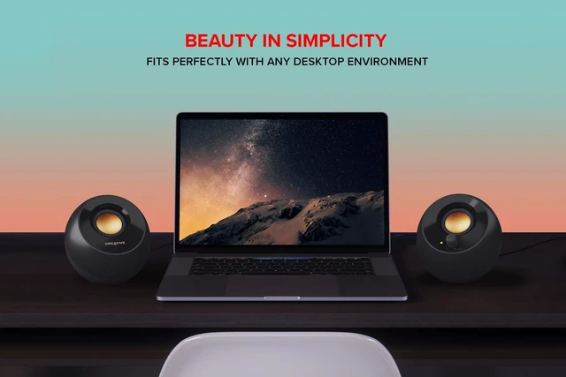Alt view image 5 of 6 - Creative Pebble Plus 2.1 USB-Powered Desktop Speakers with Down-Firing Subwoofer and Far-Field Drivers