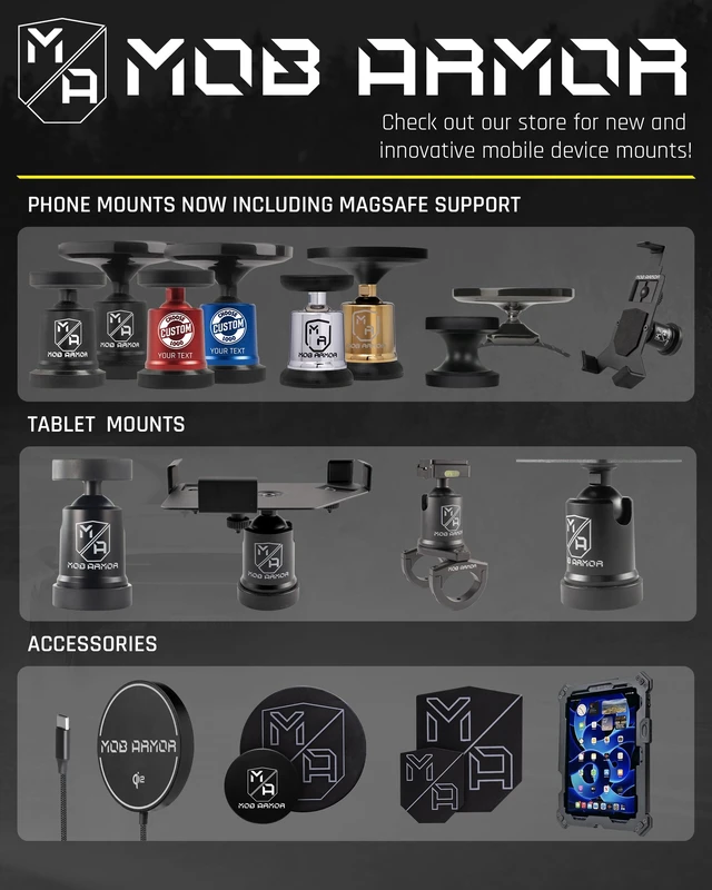 Alt view image 6 of 6 - Mob Armor Flex Charge 2 Magnetic Wireless Charger Rugged Qi2 & MagSafeCompatible 15W Fast Charger with Flex Plate, USBC, and Strong Magnetic Hold for Cars, Trucks, Shops, Gyms & Everyday Charging