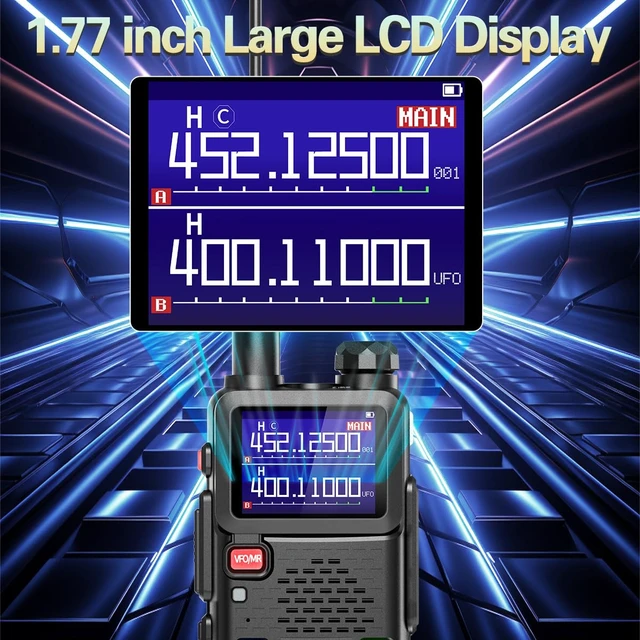 Alt view image 5 of 7 - Ham Radio BAOFENG Radio Handheld UV-5R Upgrade Long Range Walkie Talkies Rechargeable Emergency NOAA Weather AR-5RM Two Way Radio USB-C Charger for Tactical Survival Gear Camping Hunting,2 Pack