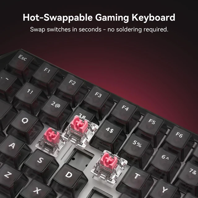 Alt view image 4 of 7 - DarkBeacon Flux84 HE Hall Effect Gaming Keyboard, Rapid Trigger, Adjustable Actuation 0.01-3.5 mm, Magnetic Switch, 8000Hz Polling, RGB Backlit, 85% Wired Mechanical Keyboard for PC Laptop Gamer