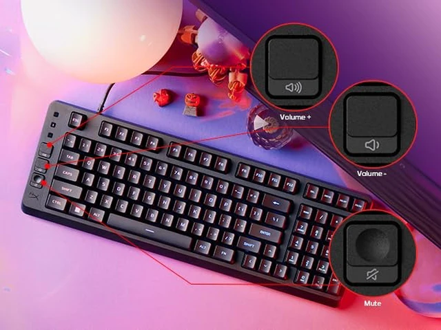 Alt view image 7 of 7 - HyperX Eve 1800 Gaming Keyboard, 1800 Form Factor,10 Zone Customizable RGB Lighting, Built-in Media Buttons, Membrane Switches, Black