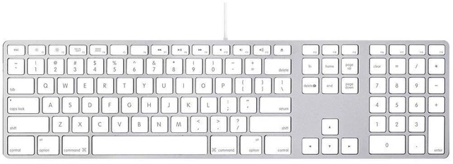 Main image of Apple Wired Keyboard with Numeric Keypad Compatible with Mac OS X v.10.6.8 & later Versions