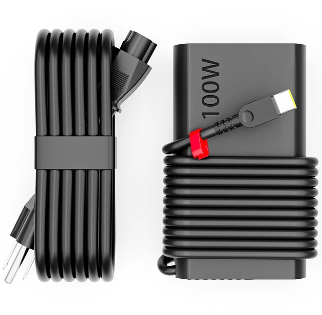 Main image of WZXHU Slim 100W USB C Laptop Charger Compatible with Lenovo Yoga 9 9i 7 7i ThinkBook 15 16 Yoga Slim 7Pro ldeapad 5 Pro 16 Thinkpad Carbon x1 Type C Fast Charging AC Adapter Power Supply