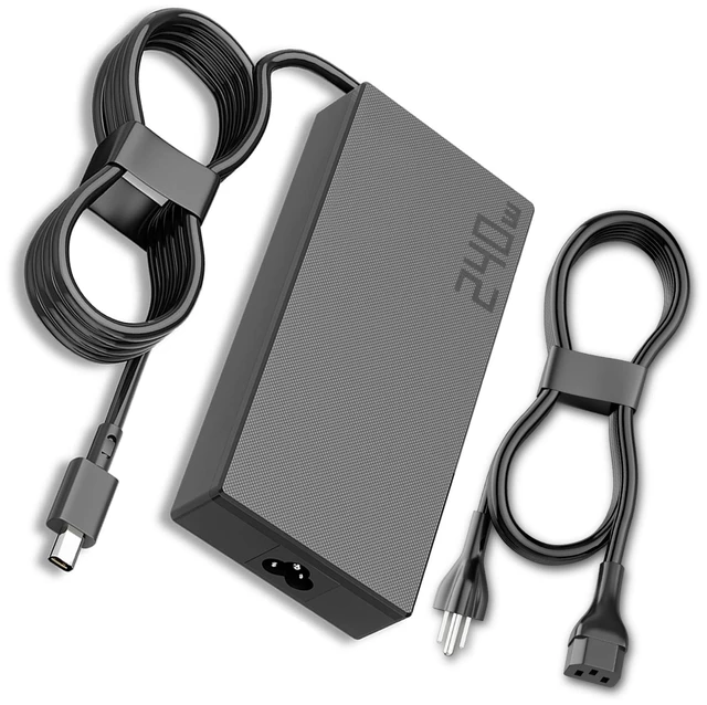 Main image of 240W Laptop Charger Compatible with ASUS AC Adapter ROG Zephyrus G16 G14 | GA605 GU605 GA403 Flow Z13 GZ302 TUF A14 A16 A18 Gaming V16 V3607 ProArt P16 PX13 20V 12A Power Supply Cord | Rectangle Conn