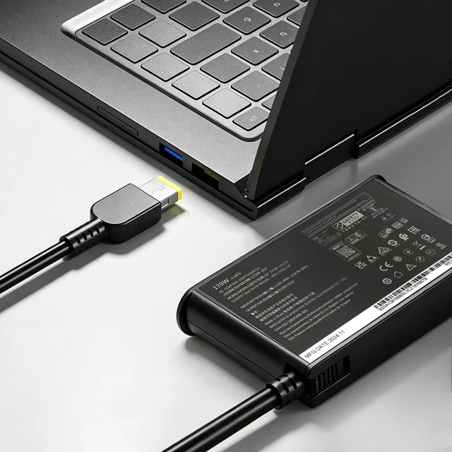 Alt view image 6 of 7 - amguog 170W Laptop Charger Compatible with Lenovo Legion Slim 5 5i | 20V 8.5A AC Adapter For Yoga Pro 9i ThinkPad P1 P16 P16v IdeaPad Pro 5 LOQ ADL170SCC3A 4X20S56697 ADL170SDC3A ADL170SLC3A