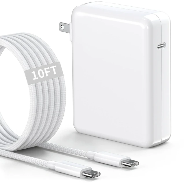 Main image of Mac Book Pro Charger, 140W USB C Power Adapter, 10FT USB C to USB-C Cable | Nylon Braided Cable, Fast Charger for MacBook Pro 16" 14", MacBook Air 15" 13" (2018-2026)