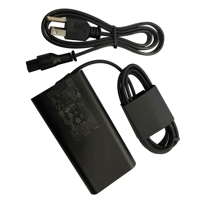 Alt view image 2 of 7 - Dell Laptop Charger 90W Watt USB Type C AC Power Adapter Precision 3470 3570 3571 5770,XPS 15 9520,Latitude 9330 9430 7430 5530 5531 7330 5431 5531 5330 7330 7530,Inspiron 7420